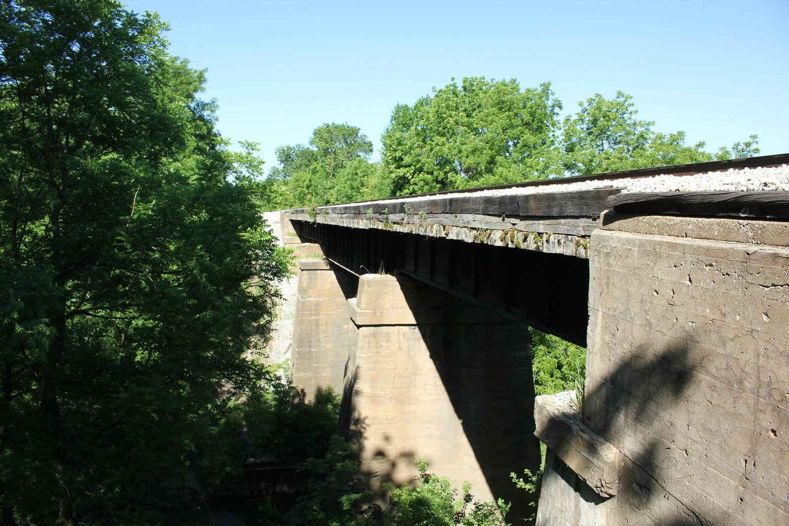 Looking west